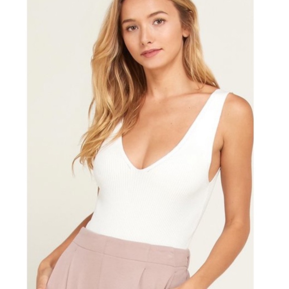 Ribbed Knit Tank Bodysuit - Trending!